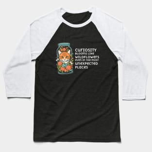 Curious Kitten Baseball T-Shirt